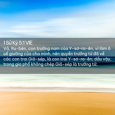 Picture 02 - 1 Sử Ký 5:1 VIE - Vả, Ru-bên, con trưởng nam của - Bible Verse Picture