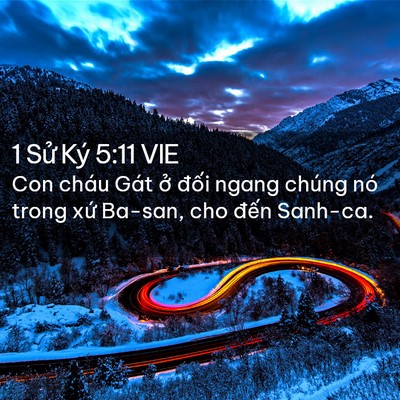 Picture 02 - 1 Sử Ký 5:11 VIE - Con cháu Gát ở đối ngang chúng nó trong - Bible Verse Picture