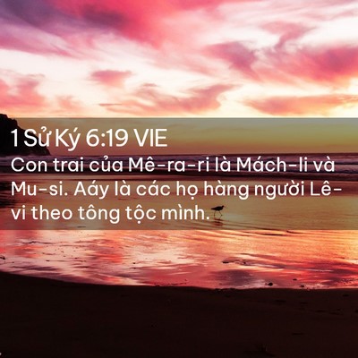 Picture 02 - 1 Sử Ký 6:19 VIE - Con trai của Mê-ra-ri là Mách-li và Mu-si. - Bible Verse Picture