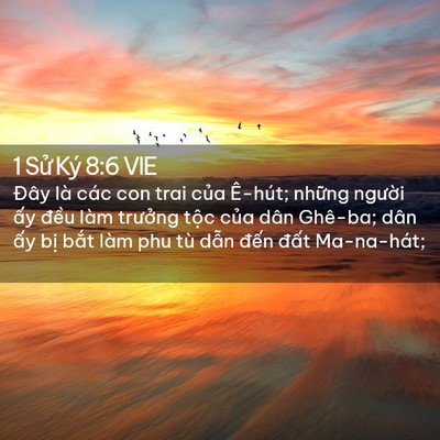 Picture 02 - 1 Sử Ký 8:6 VIE - Đây là các con trai của Ê-hút; những - Bible Verse Picture