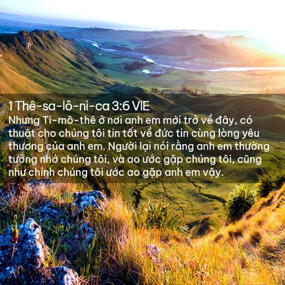 Picture 02 - 1 Thê-sa-lô-ni-ca 3:6 VIE - Nhưng Ti-mô-thê ở nơi anh em mới trở - Bible Verse Picture