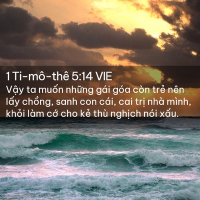 Picture 02 - 1 Ti-mô-thê 5:14 VIE - Vậy ta muốn những gái góa còn trẻ nên - Bible Verse Picture