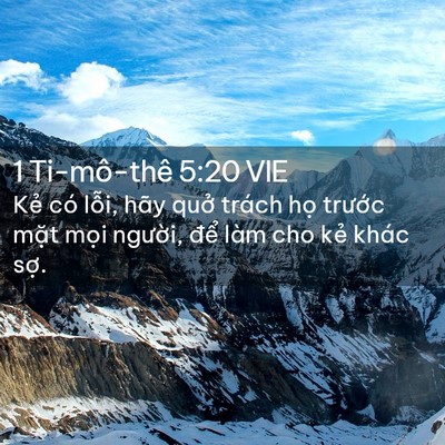 Picture 02 - 1 Ti-mô-thê 5:20 VIE - Kẻ có lỗi, hãy quở trách họ trước - Bible Verse Picture