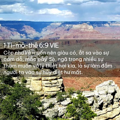 Picture 02 - 1 Ti-mô-thê 6:9 VIE - Còn như kẻ muốn nên giàu có, ắt sa - Bible Verse Picture