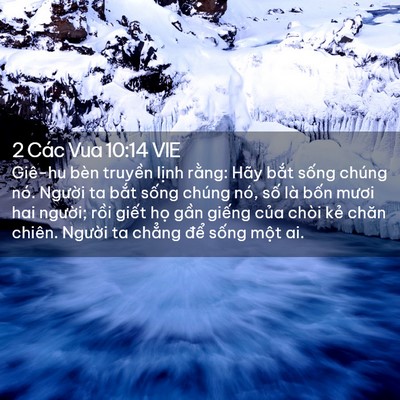 Picture 02 - 2 Các Vua 10:14 VIE - Giê-hu bèn truyền lịnh rằng: Hãy bắt - Bible Verse Picture