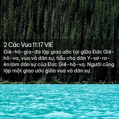 Picture 02 - 2 Các Vua 11:17 VIE - Giê-hô-gia-đa lập giao ước tại giữa - Bible Verse Picture