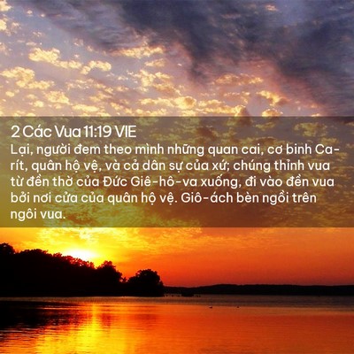 Picture 02 - 2 Các Vua 11:19 VIE - Lại, người đem theo mình những quan cai, - Bible Verse Picture