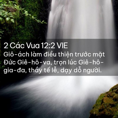 Picture 02 - 2 Các Vua 12:2 VIE - Giô-ách làm điều thiện trước mặt - Bible Verse Picture