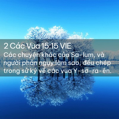 Picture 02 - 2 Các Vua 15:15 VIE - Các chuyện khác của Sa-lum, và người - Bible Verse Picture