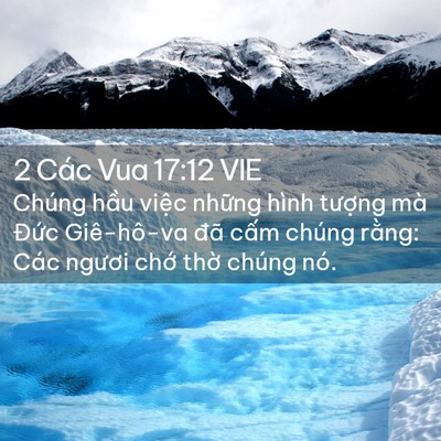 Picture 02 - 2 Các Vua 17:12 VIE - Chúng hầu việc những hình tượng mà - Bible Verse Picture