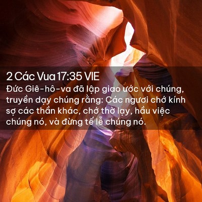 Picture 02 - 2 Các Vua 17:35 VIE - Đức Giê-hô-va đã lập giao ước với - Bible Verse Picture