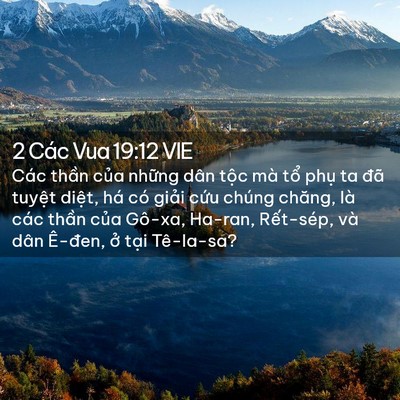 Picture 02 - 2 Các Vua 19:12 VIE - Các thần của những dân tộc mà tổ - Bible Verse Picture