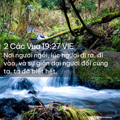 Picture 02 - 2 Các Vua 19:27 VIE - Nơi ngươi ngồi, lúc ngươi đi ra, đi - Bible Verse Picture