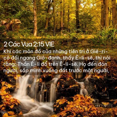 Picture 02 - 2 Các Vua 2:15 VIE - Khi các môn đồ của những tiên tri ở - Bible Verse Picture