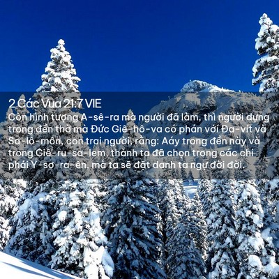 Picture 02 - 2 Các Vua 21:7 VIE - Còn hình tượng A-sê-ra mà người đã - Bible Verse Picture