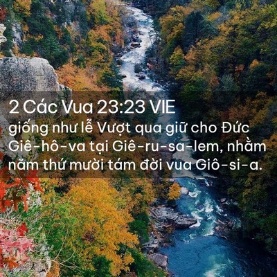 Picture 02 - 2 Các Vua 23:23 VIE - giống như lễ Vượt qua giữ cho Đức - Bible Verse Picture