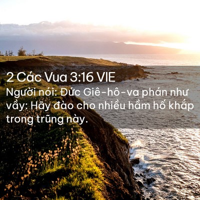 Picture 02 - 2 Các Vua 3:16 VIE - Người nói: Đức Giê-hô-va phán như - Bible Verse Picture