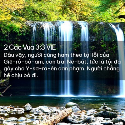 Picture 02 - 2 Các Vua 3:3 VIE - Dầu vậy, người cũng ham theo tội lỗi - Bible Verse Picture