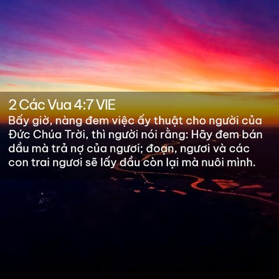 Picture 02 - 2 Các Vua 4:7 VIE - Bấy giờ, nàng đem việc ấy thuật cho - Bible Verse Picture