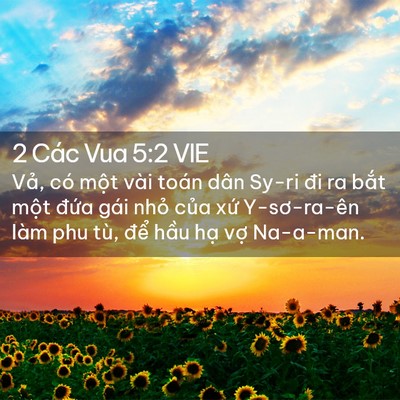 Picture 02 - 2 Các Vua 5:2 VIE - Vả, có một vài toán dân Sy-ri đi ra - Bible Verse Picture