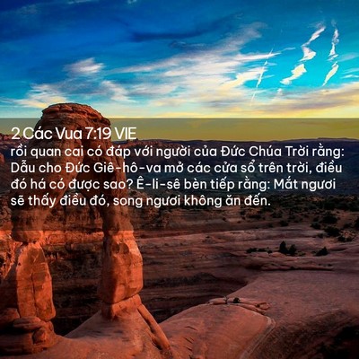 Picture 02 - 2 Các Vua 7:19 VIE - rồi quan cai có đáp với người của - Bible Verse Picture
