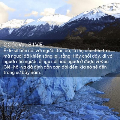 Picture 02 - 2 Các Vua 8:1 VIE - Ê-li-sê bèn nói với người đàn bà, là - Bible Verse Picture