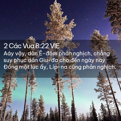 Picture 02 - 2 Các Vua 8:22 VIE - Aáy vậy, dân Ê-đôm phản nghịch, - Bible Verse Picture