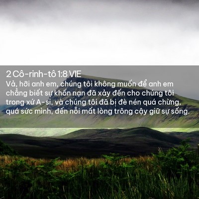 Picture 02 - 2 Cô-rinh-tô 1:8 VIE - Vả, hỡi anh em, chúng tôi không muốn - Bible Verse Picture