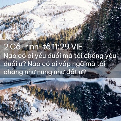 Picture 02 - 2 Cô-rinh-tô 11:29 VIE - Nào có ai yếu đuối mà tôi chẳng yếu - Bible Verse Picture