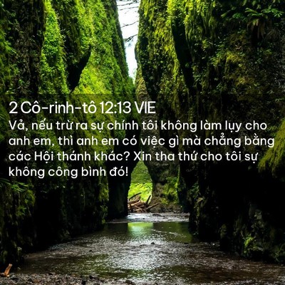 Picture 02 - 2 Cô-rinh-tô 12:13 VIE - Vả, nếu trừ ra sự chính tôi không làm - Bible Verse Picture