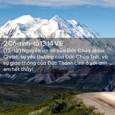 Picture 02 - 2 Cô-rinh-tô 13:14 VIE - (13-13) Nguyền xin ơn của Đức Chúa - Bible Verse Picture