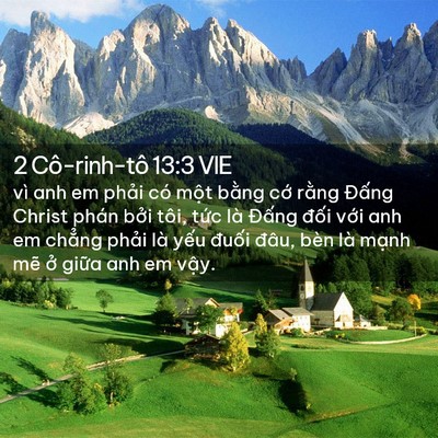 Picture 02 - 2 Cô-rinh-tô 13:3 VIE - vì anh em phải có một bằng cớ rằng - Bible Verse Picture
