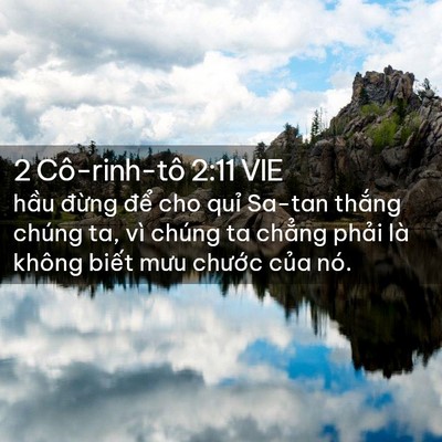 Picture 02 - 2 Cô-rinh-tô 2:11 VIE - hầu đừng để cho quỉ Sa-tan thắng - Bible Verse Picture