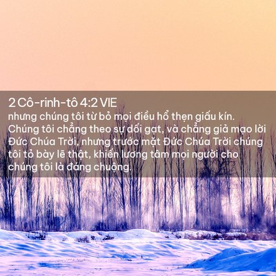 Picture 02 - 2 Cô-rinh-tô 4:2 VIE - nhưng chúng tôi từ bỏ mọi điều hổ - Bible Verse Picture