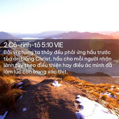 Picture 02 - 2 Cô-rinh-tô 5:10 VIE - Bởi vì chúng ta thảy đều phải ứng - Bible Verse Picture