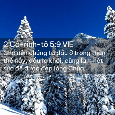 Picture 02 - 2 Cô-rinh-tô 5:9 VIE - Cho nên chúng ta dầu ở trong thân thể - Bible Verse Picture