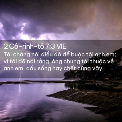 Picture 02 - 2 Cô-rinh-tô 7:3 VIE - Tôi chẳng nói điều đó để buộc tội - Bible Verse Picture