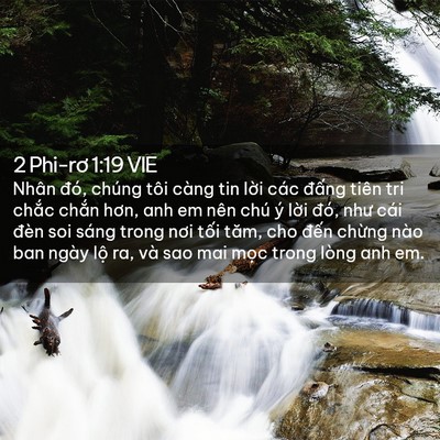 Picture 02 - 2 Phi-rơ 1:19 VIE - Nhân đó, chúng tôi càng tin lời các - Bible Verse Picture