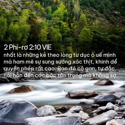 Picture 02 - 2 Phi-rơ 2:10 VIE - nhất là những kẻ theo lòng tư dục ô - Bible Verse Picture