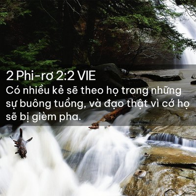 Picture 02 - 2 Phi-rơ 2:2 VIE - Có nhiều kẻ sẽ theo họ trong những - Bible Verse Picture