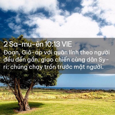 Picture 02 - 2 Sa-mu-ên 10:13 VIE - Đoạn, Giô-áp với quân lính theo người - Bible Verse Picture