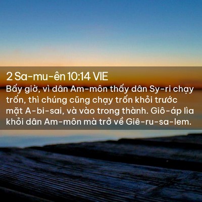 Picture 02 - 2 Sa-mu-ên 10:14 VIE - Bấy giờ, vì dân Am-môn thấy dân Sy-ri - Bible Verse Picture