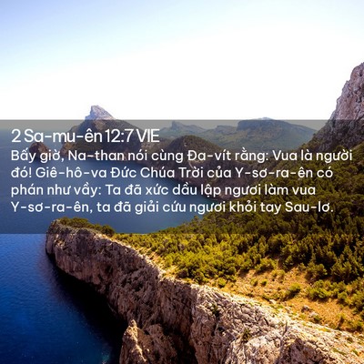 Picture 02 - 2 Sa-mu-ên 12:7 VIE - Bấy giờ, Na-than nói cùng Đa-vít rằng: - Bible Verse Picture