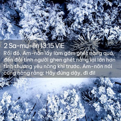 Picture 02 - 2 Sa-mu-ên 13:15 VIE - Rồi đó, Am-nôn lấy làm gớm ghét nàng - Bible Verse Picture