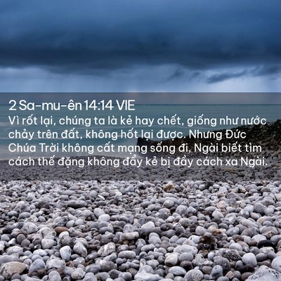 Picture 02 - 2 Sa-mu-ên 14:14 VIE - Vì rốt lại, chúng ta là kẻ hay chết, - Bible Verse Picture