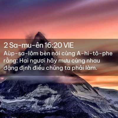 Picture 02 - 2 Sa-mu-ên 16:20 VIE - Aùp-sa-lôm bèn nói cùng A-hi-tô-phe rằng: - Bible Verse Picture