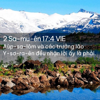 Picture 02 - 2 Sa-mu-ên 17:4 VIE - Aùp-sa-lôm và các trưởng lão Y-sơ-ra-ên - Bible Verse Picture