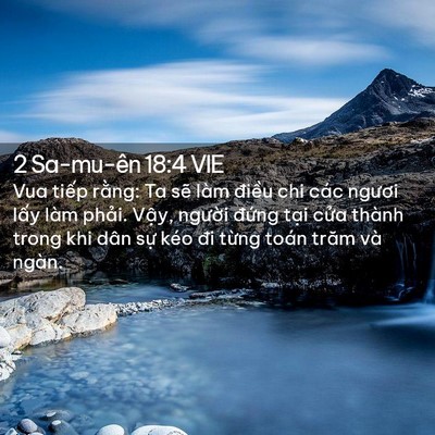 Picture 02 - 2 Sa-mu-ên 18:4 VIE - Vua tiếp rằng: Ta sẽ làm điều chi các - Bible Verse Picture