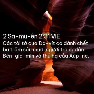 Picture 02 - 2 Sa-mu-ên 2:31 VIE - Các tôi tớ của Đa-vít có đánh chết - Bible Verse Picture