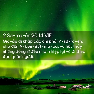 Picture 02 - 2 Sa-mu-ên 20:14 VIE - Giô-áp đi khắp các chi phái Y-sơ-ra-ên, - Bible Verse Picture